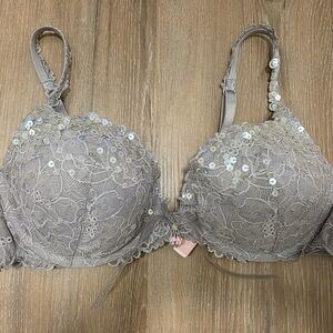 Lavender Sequin Victoria Secret Angel Bra 36B